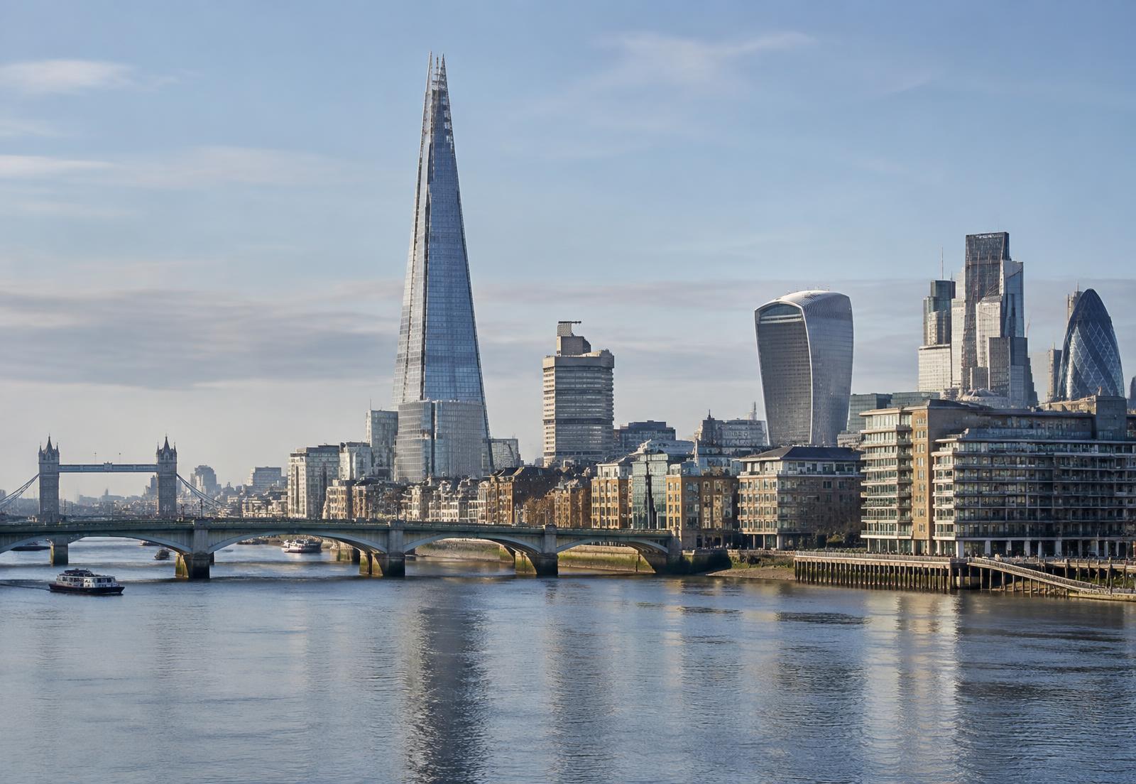 The River Thames and London skyline
